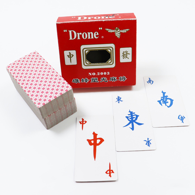 kaufen Laminationsoberfläche Majong Tetle Papierkarten für Erwachsene Fall Spiel online manufacture