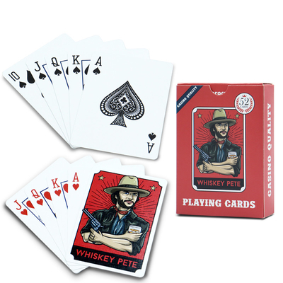 kaufen Papier Poker Karten mit Box Personalisierte Freizeit Karten im Cowboy-Stil spielen online manufacture