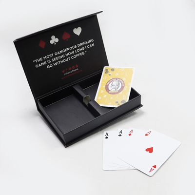 kaufen CMYK/Pantone Farben Druck 2 Decks Kaffee-Spielkarten mit Magnetbox online manufacture