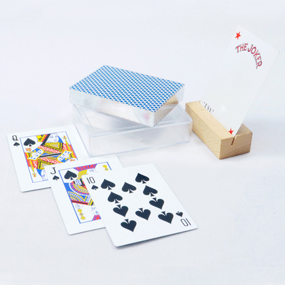kaufen Silberne Spielkarten, lackiert und personalisiert mit harten Plastikhüllen online manufacture