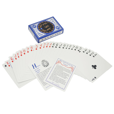 kaufen Customized Logo Druck Casino Grade Deutsch Schwarz Kern Textur Papier Poker Spiel Deck online manufacture