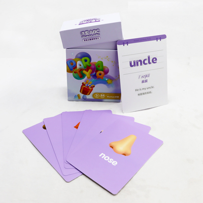 kaufen Druckte Briefe Flash-Karte Lernen für Kinder Custom Logo Design Intelligenz Spielzeug online manufacture