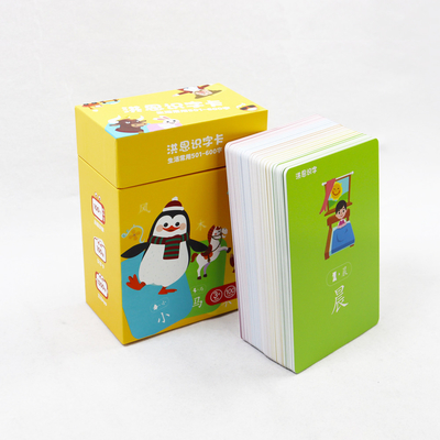 kaufen Custom Design Kinder Flash-Karten für Kinder Druck Lernen Chinesisch Praxis Karten online manufacture