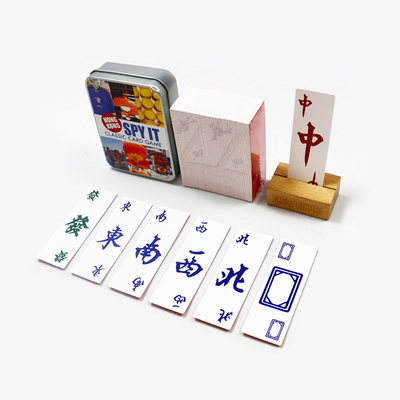 kaufen Amerikanische Mahjong-Karten für den individuellen Druck Spielkarten für mehrere Spieler Papier Mahjong-Karte mit Tinbox online manufacture