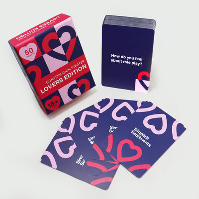 kaufen 3D-Stickerei-Spaß Mix It Up Date Night Karten Spiel Paar Männer und Frauen Generator Spiel Papierkarten Individuell bedrucktes Interessantes Erwachsenen-Spielkarten online manufacture