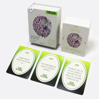 kaufen 365 Day Memory Game Card Printing Personalized Custom Daily Manifestation Affirmation Cards with Box CDR Artwork Format online manufacture