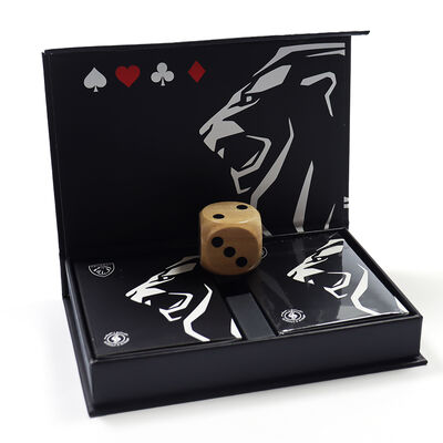 kaufen Custom Logo Black Core Paper Luxus Box Spielkarten für Erwachsene Spiele und Werbeaktionen online manufacture