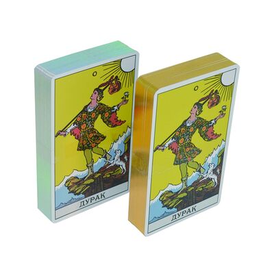 kaufen Holographische Tarotkarten mit 57*87mm Größe und Broschüre online manufacture
