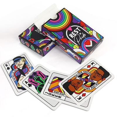 kaufen Custom Design Umweltschonende 320g Papier-Spielkarten für Pokerspiele und Geschenksätze online manufacture