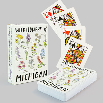 kaufen Custom Design Umweltschonende, langlebige Spielkarten mit personalisierten Wildblumen Kunst und eigenes Logo online manufacture