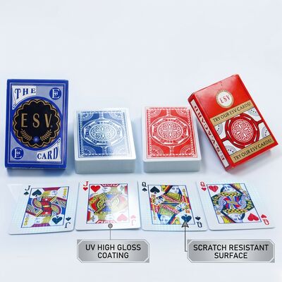 kaufen UV-Glanz beschichtete Pokerkarten mit höherer Kratzfestigkeit für häufige Verwendung online manufacture