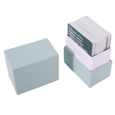bedruckbares Karten ODM-Soem-Endgrelle Papierspielkarten des Spiel-280g mit Plattform-Kasten