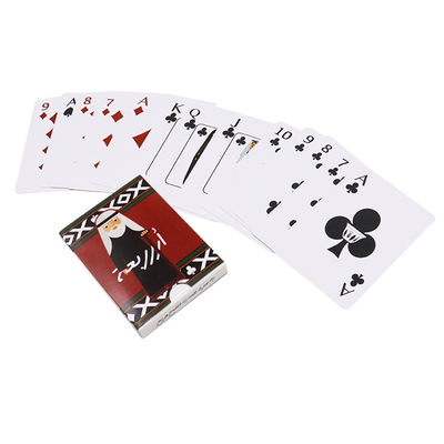 Karikatur-wasserdichte Plastikspielkarten 54pcs mit normalem Tuck Box Lamination