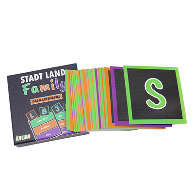 Customized Logo Mathematik Revision Kartenspiel Drucken Fertigung Früheren Lernen Flash-Karte Set für Kind mit Box