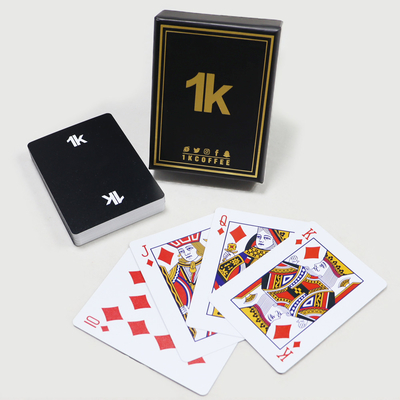 0.3mm wasserdichtes Plastik Spielkarten Custom Logo Werbung Poker Deck Of Cards