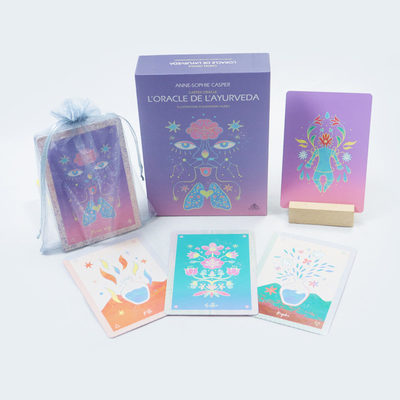 Auf maßgeschneiderte Weise gedruckte mädchenhafte schöne Orakel-Tarotkarten mit Tasche Französisch romantische Tarotkarten