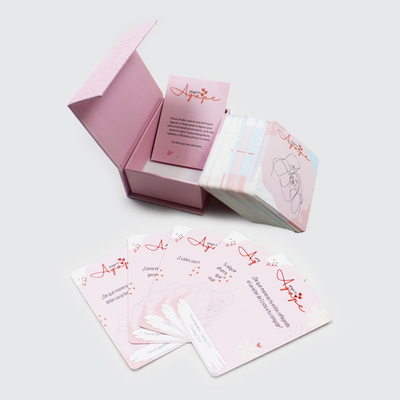 Personalisierte tägliche Affirmations-Karten für Paare