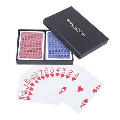 2 Deck Wasserdicht professionelle Poker-Spielkarte in 2 Stück Deckbodenbox umweltfreundlich