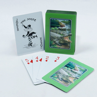 3D-gedruckte Dinosaurier-Motiv-Poker-Deck für Erwachsene