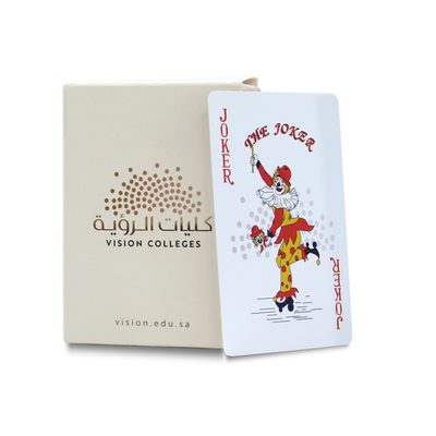 Saudi-Arabien 100% PVC Spielkartenverkauf mit individueller Oberflächenveredelung und Logo