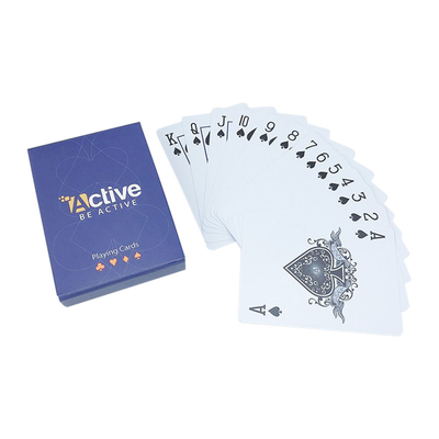 Glanzige Lamination Poker Chip Karten 100% PVC Material benutzerdefinierte Kuwait Plastikkarten