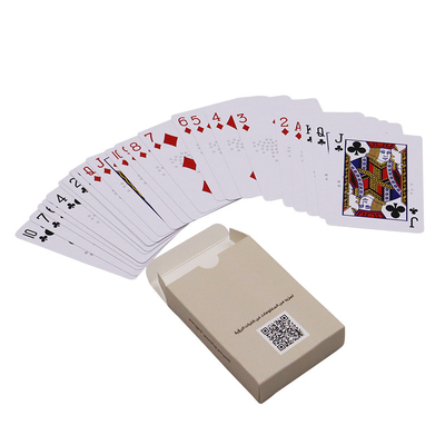 Poker-Spielkarten mit Karton-Anpassung Deck aus langlebigen PVC und Papierbrett