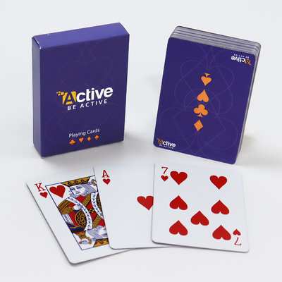 Besonderes Drucken von Fiches Poker-Jeton-Zubehör Spielkarten für Wasserdichtes Spiel