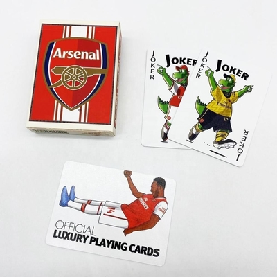 Auf maßgeschneiderte Art gedruckte Football Star Poker-Spielkarten 100 Plastikkarten