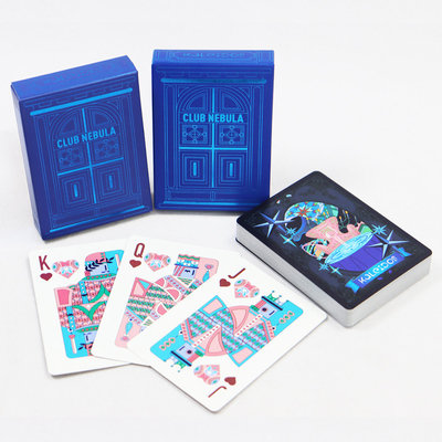 Glänzende Oberfläche Veredelung Texas Poker Karten für personalisierte Anpassung