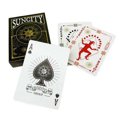 Handel mit Poker-Spielkarten Original mit Luxus-Goldfolie