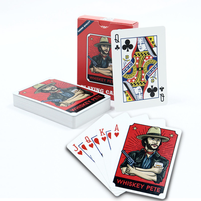Zusammengestellte Papierkarten Poker Textur Oberflächenveredelung und umweltfreundliche Materialien