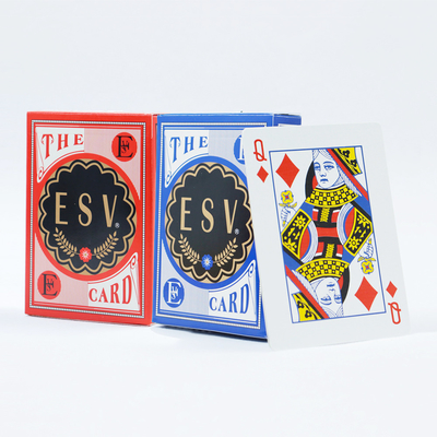 Freizeitkarten 63mm x 88mm Normal Deutsch Schwarzer Kern Custom Printed Spielkarten mit Chips