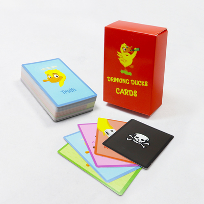 Spielkartenschnitt Schnittdruck für Enten Trinkfeier Komödienpapierspiel