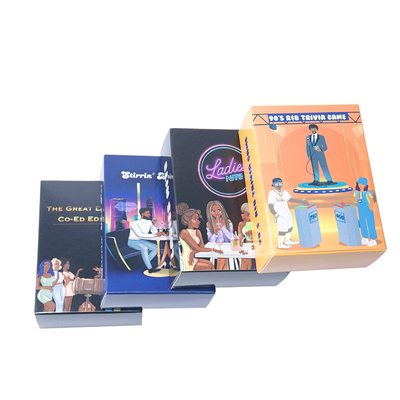 Mädchen Erwachsene Party Custom Kriminalität Spiel Karten Oberfläche Veredelung Lamination Kunstwerk Format AI