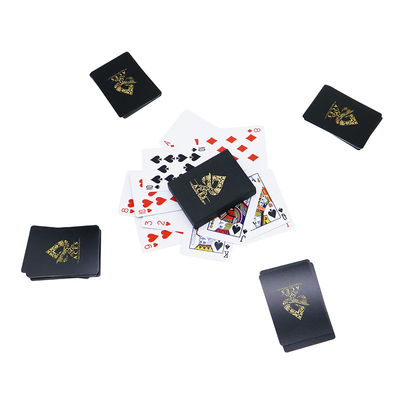 Custom Designs Textured Goldfolie Engel Druck Poker Plastik Spielkarten Brücke Größe