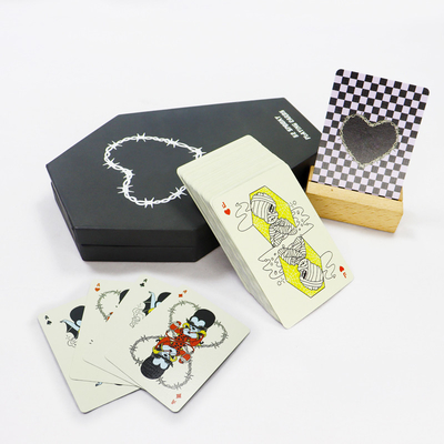 Party-Spiel Karten spielen mit glänzendem Lack auf 280gm Blau Kern Papier und Custom Logo