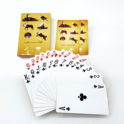 Custom Logo Spielkarten Poker in arabischer Sprache mit individuellem Design und Lamination