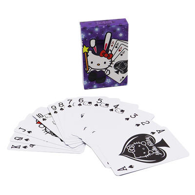 Anpassung an 54-55 Karten Zeichentrickfilm Katze Poker Karten Druckdienstleistungen von Herstellern