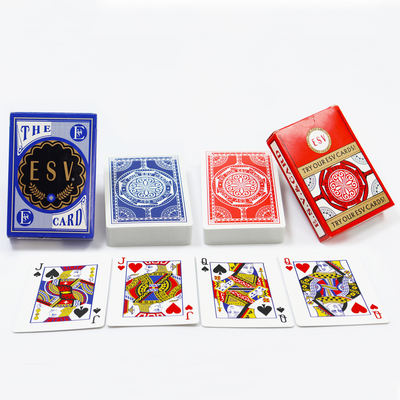 Deutsch-Schwarz-Kern-Papier-Poker-Deck für Freizeitaktivitäten im Hafen von Huangpu
