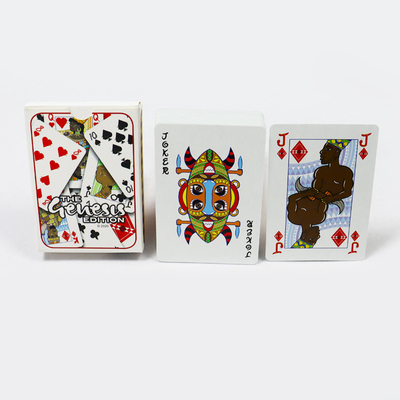Persönlich angepasste Werbeklub offizielle Poker-Spielkarten gedruckte afrikanische Stil Papier