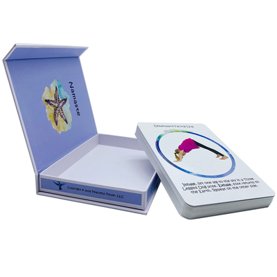 Custom Design Yoga Pose Karten für Familien Spiel Papiermaterial und pädagogisches Lernen