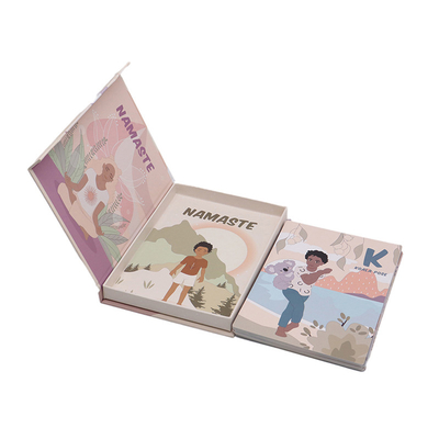 Papier-Alphabet-Lernkarten für kundenspezifische Design-Familie-Lehr-Yoga-Haltungskarten