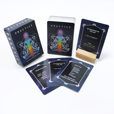 CMYK- oder PMS-gedruckte Inspirations-Pull-Card-Spiel für aktive Affirmationspraxis