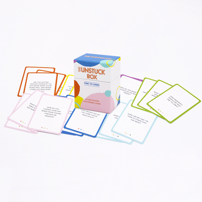 Normal Printing Company Custom Team Frage Diskussion Kartenspiel Design mit 100 Karten