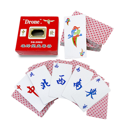 Doppel-Box-Set, eigens gestaltet, Mahjong-Spiel, Spielkarten, Spaß für Familienfeiertage