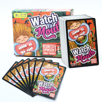Papier Normal Watch Ya Mouth Brettspiel OEM Spielkarten Flash Karten Normal