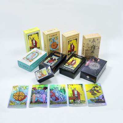 Glücksspiele für Anfänger 78 Tarotkarten in verschiedenen Sprachen mit Leitfaden