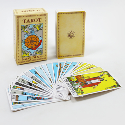Benutzerdefiniertes Tarot-Karten-Deck mit Führerbuch Normaler Oberflächenveredelung