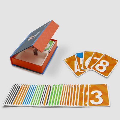 Unterhaltung Familienfreund Spielen Frage-Kartenspiel mit angepasster Farbe und Buchbox Arabische Sprache Spaß Karten Spiel