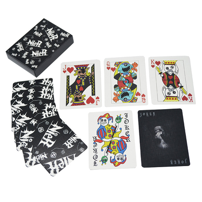 Individuell bedruckte 310 g/m² Black Core Spielkarten Casino-Zubehör für Pokerspiele